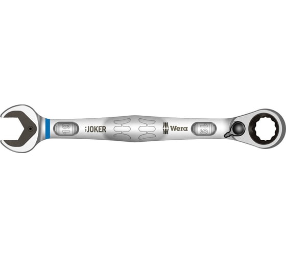 Комбинированный гаечный ключ с реверсной трещоткой WERA 6001 Joker Switch, 19х246 мм WE-020074