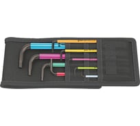Набор Г-образных ключей WERA 950/9 Hex-Plus Multicolour Imperial BlackLaser 1, 1.5 - 10 мм WE-022639