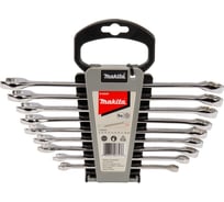 Набор комбинированных ключей Makita 9 шт: 8, 10, 12, 13, 14, 15, 16, 17, 18 мм B-65539