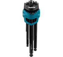 Набор шестигранных ключей Makita 9 шт: 1.5, 2, 2.5, 3, 4, 5, 6, 8, 10 мм B-65894