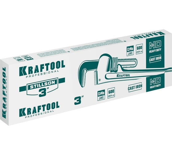 Трубный разводной ключ KRAFTOOL Stillson 3", 2727-60