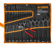 Набор ключей комбинированных и рожковых ISMA 25 предметов -5261P+1 BLACK(63604) ISMA-5261P+1 BLACK(63604)