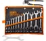 Набор ключей комбинированных и рожковых ISMA 12 + 2 предмета ISMA-5198P+2(63424) 1