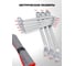 Ключи накидные отогнутые на 75 град. Forcekraft набор 8 предметов (6х7, 8х9, 10х11, 12х13, 14х15, 16х17, 18х19, 20х22мм) FK-5088P(63211) 5