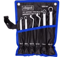 Ключи накидные Scheppach отогнутые на 75 град., набор 6 предметов (6х7, 8х9, 10х11, 12х13, 14х15, 16х17мм) Sch-50610P(63266)