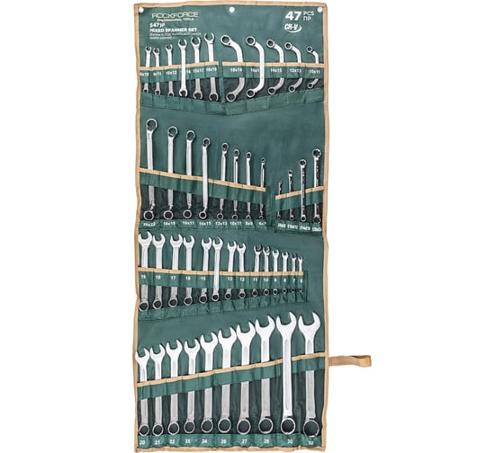 Ключи Rockforce набор комбинированный, 47 предметов RF-5471P(63252) 1