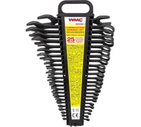 Набор ключей комбинированных WMC TOOLS 25 предметов (6-27, 30, 32), в пластиковом держателе и рожковый ключ 36х41 мм WMC-5261P36-41 Black(63658)
