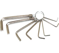 Набор ключей CNIC шестигранных из 8шт 2;2,5;3;4;5;6;8;10мм на кольце CrV никель 2301 66462