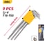 Набор шестигранных ключей DELI TORX сверхдлинных 9шт DL3095, размеры Т10,Т15,Т20,Т25,Т27,Т30,Т40,Т45,Т50 220428 1