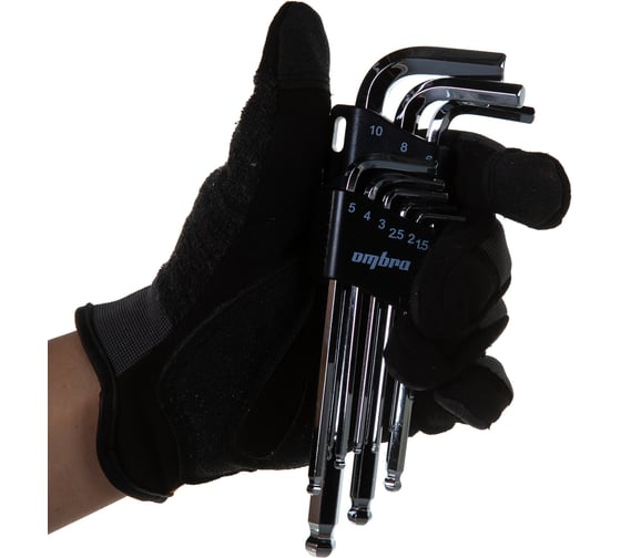 Комплект угловых шестигранников Ombra OMT9S