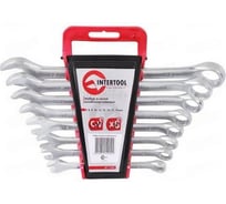Набор ключей комбинированных INTERTOOL 8шт., 8-19мм, Cr-V HT-1202