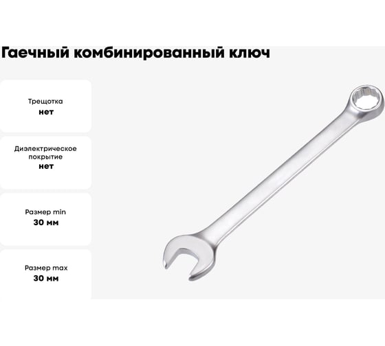 Гаечный комбинированный ключ Venus 30x30 7811-0233