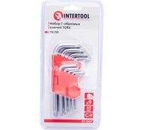 Набор Г-образных ключей INTERTOOL TORX 9шт, Т10-Т50, Cr-V, Small HT-0607