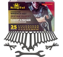 Набор ключей комбинированный KingTul 25 предметов KT-5261D36-41 BLACK(63965)