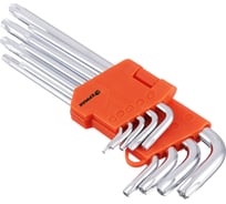 Набор ключей ЕРМАК TORX-профиль 9 пр., T10 - T50, длина 95 - 220мм 657-188