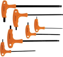 Набор ключей INDUSTRIAL шестигр Кратон Т-образный шар 6 шт 2 19 04 002 2 19 04 002