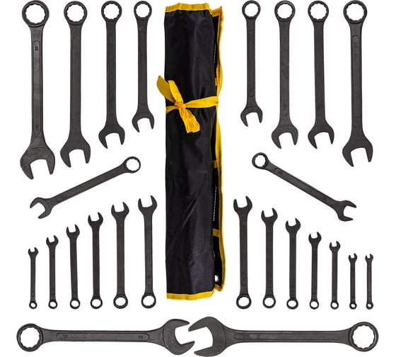 Набор ключей комбинированных WMC TOOLS 25 предметов WMC-5261P36 Black(64068) 1