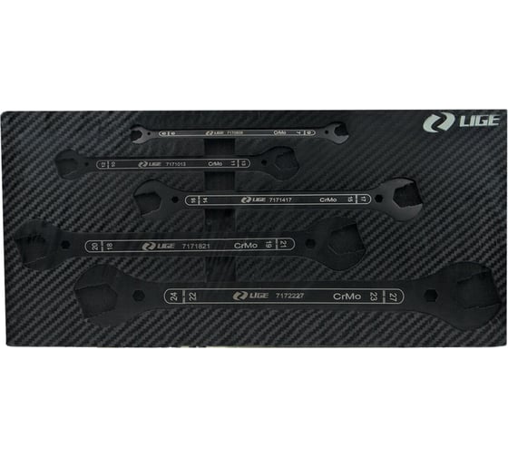 Набор ключей рожковых ударных супертонких LIGE 5пр., LG-S71705 237995 1