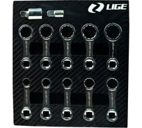 Набор ключей накидных LIGE 12пр., 3/8 (10,11,12,13,14,15,16,17,18,19мм) в ложементе LG-S73012 30685 306853