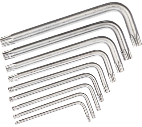 Комплект угловых ключей TORX Jonnesway H08MTP09S