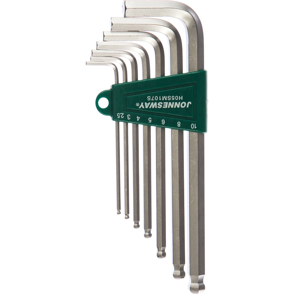Комплект угловых шестиграников LONG Jonnesway H05SM107S - выгодная цена ...