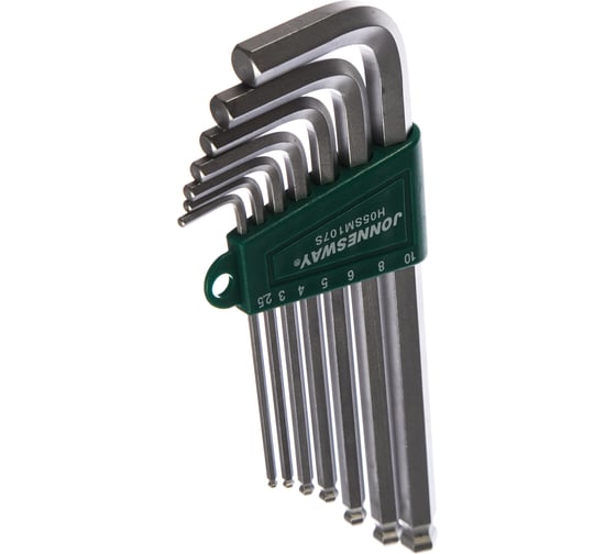 Комплект угловых шестиграников LONG Jonnesway H05SM107S