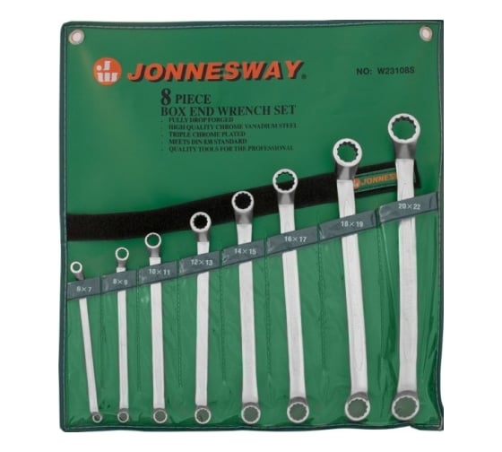 Набор накидных ключей Jonnesway W23108S