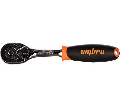 Рукоятка трещоточная 1/4д.DR, 72 зубца, 140 мм Ombra 281402
