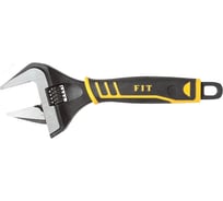 Ключ разводной FIT Стайл, узкие губки, шкала, экстра увелич.захват, прорезин. ручка 250 мм (50 мм) 70168