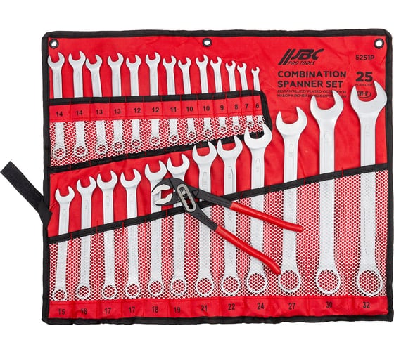 Набор ключей комбинированных JBC 25 предметов JBC-5251P+1(64303) 1