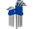 Набор ключей угловых удлинённых КОБАЛЬТ Tamper TORX: T10, T15, T20, T25, T27, T30, T40, T45, T50, CR-V, на подвесе 924-016 1