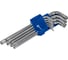 Набор ключей угловых удлинённых КОБАЛЬТ Tamper TORX: T10, T15, T20, T25, T27, T30, T40, T45, T50, CR-V, на подвесе 924-016 2