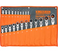 Набор комбинированных ключей с трещоткой и шарниром KINGQUEEN 6-32 мм, 22шт O.M.Y-22pcs-SH OMY-22pcs-SH