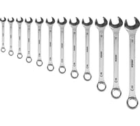 Набор ключей комбинированных MTX 6-22 мм, 12 шт., кованые, матовый хром 15411