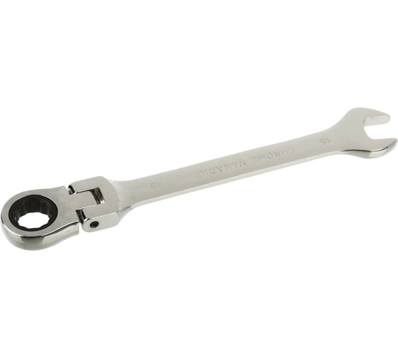 Ключ комбинированный LIGE 15мм трещоточный с подвижной головкой LG-72415 262513