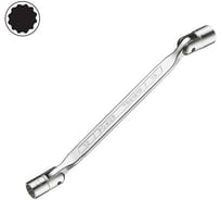 Ключ торцевой FORCE 12-ти гранный двусторонний 14ммх17мм на шарнирах, L=246мм 7521417