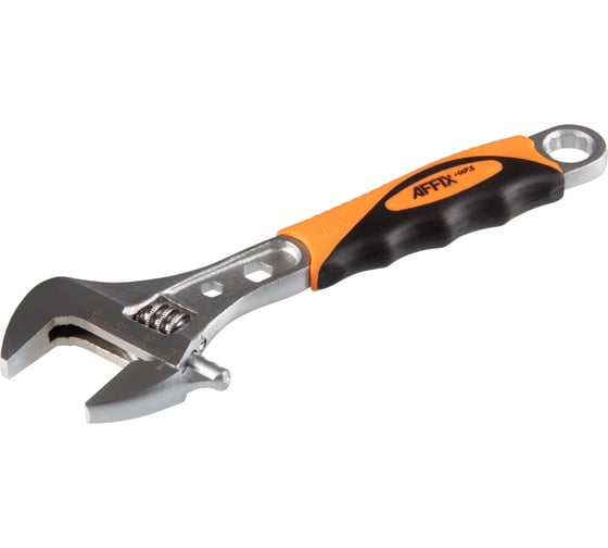 Ключ разводной AFFIX 200 мм, эргономичная ручка AF02011200
