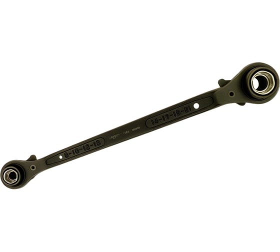 Ключ накидной 8 в 1 трещоточный с реверсом DUEL 8-21 мм, длина 280 мм 12480821