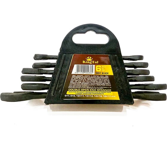 Набор ключей рожковых KingTul KT-5067 6 предметов Black(66615)