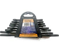 Набор ключей рожковых MEGATOOLS 8 предметов MT-5084MP Black(66632)