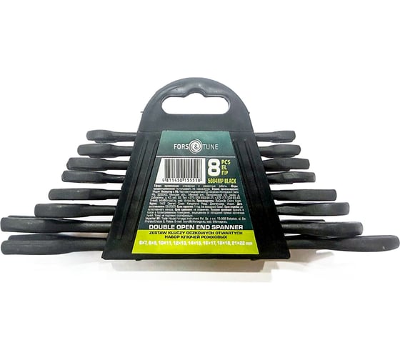 Набор ключей рожковых FORS&TUNE FORSandTUNE-5084MP 8 предметов Black(66630)