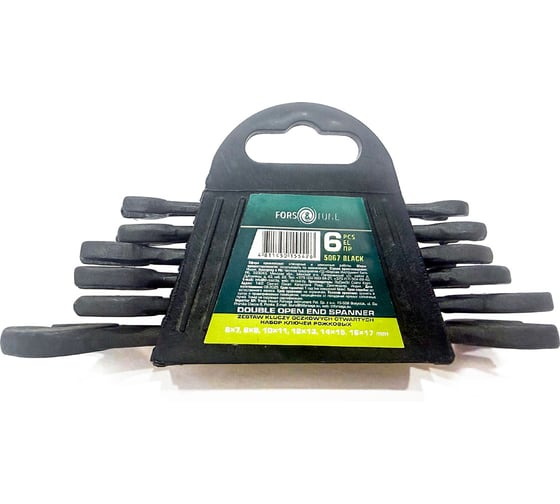Набор ключей рожковых FORS&TUNE FORSandTUNE-5067 6 предметов Black(66621)