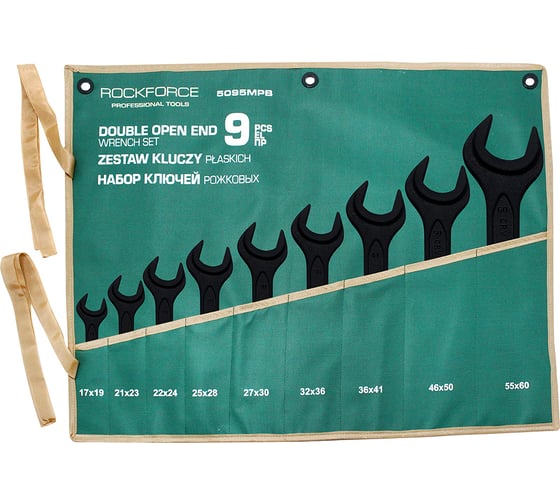 Набор рожковых ключей Rockforce 9 штук RF-5095MPB(59632)