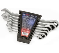 Набор ключей комбинированных трещоточных YATAFORCE 7 предметов (8,10,12,13,14,17,19мм) YF-51072(59614)