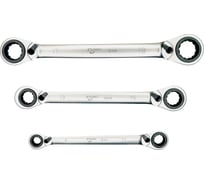 Набор накидных трещоточных ключей 4 в 1 в чехле DUEL 3 предмета, 12449203