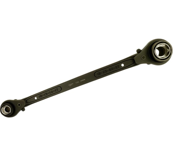 Ключ накидной 8 в 1 трещоточный с реверсом DUEL 10-27 мм, длина 340 мм, 12481027