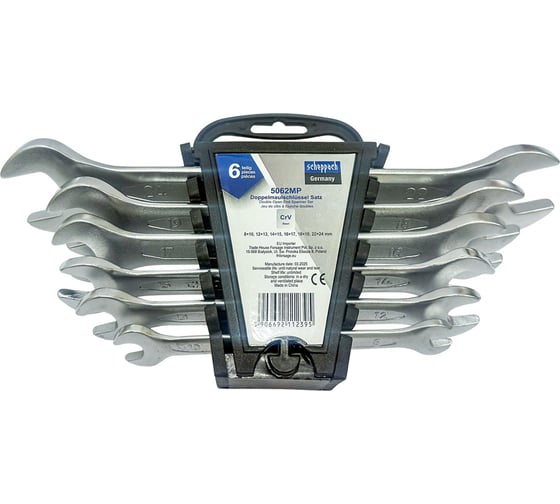 Набор ключей рожковых Scheppach 6 предметов Sch-5062MP(59624)