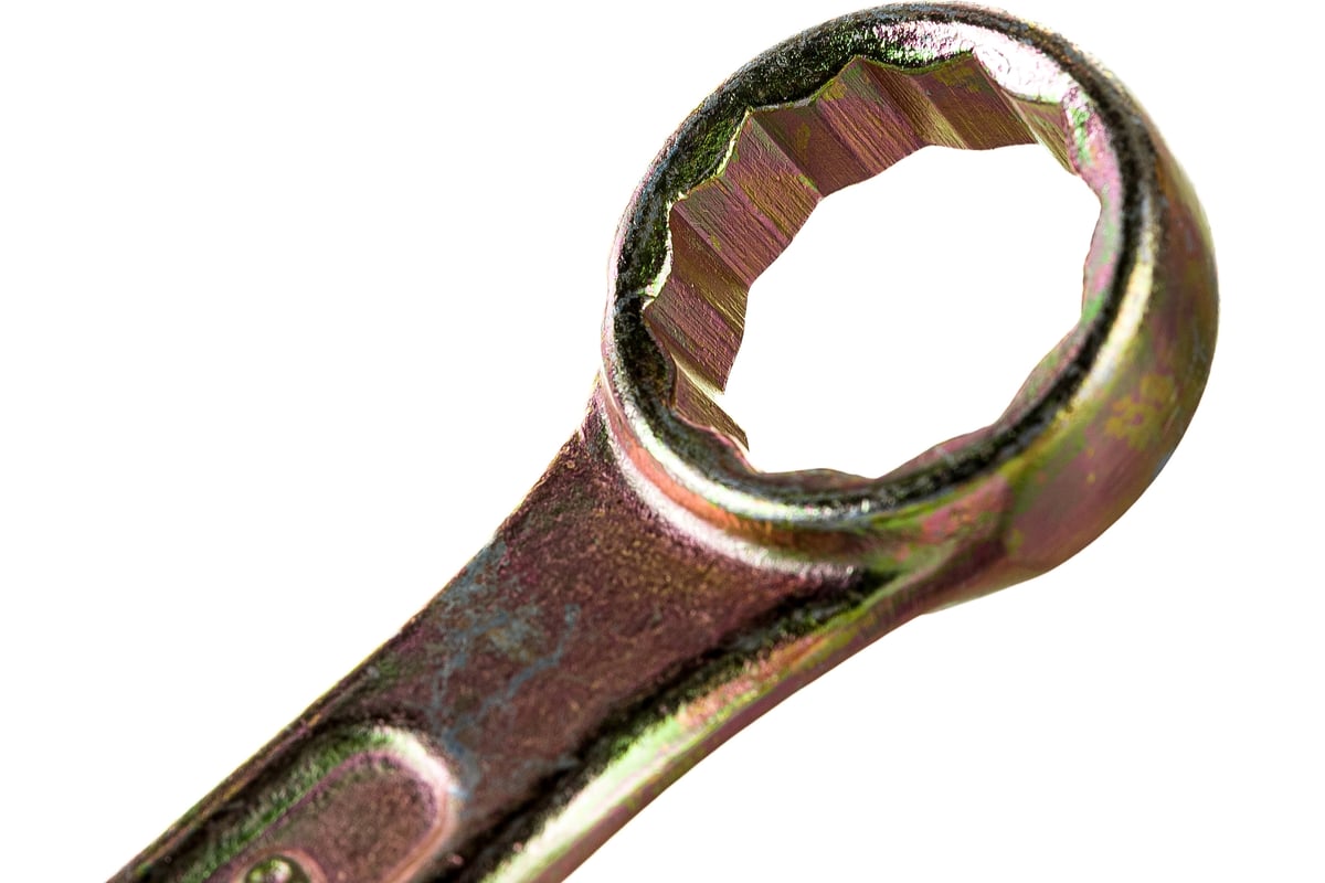  рожково-накидных ключей ЕРМАК 8 предм. 8-19мм, желтый цинк 736 .