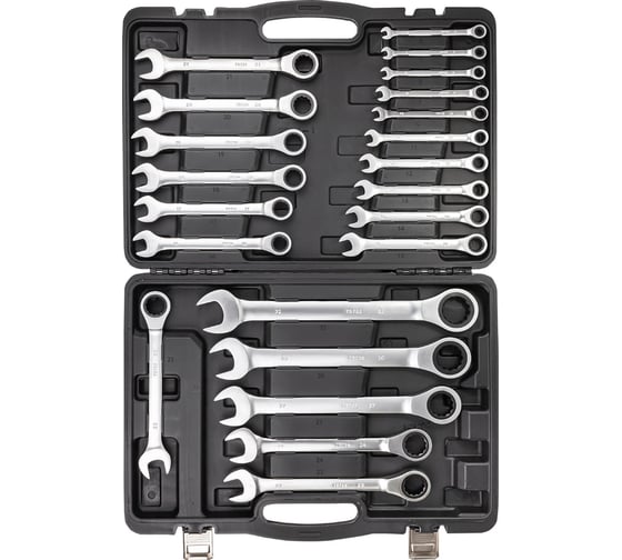 Набор ключей комбинированных трещоточных Rockforce 22 предметов RF-10341(66505)