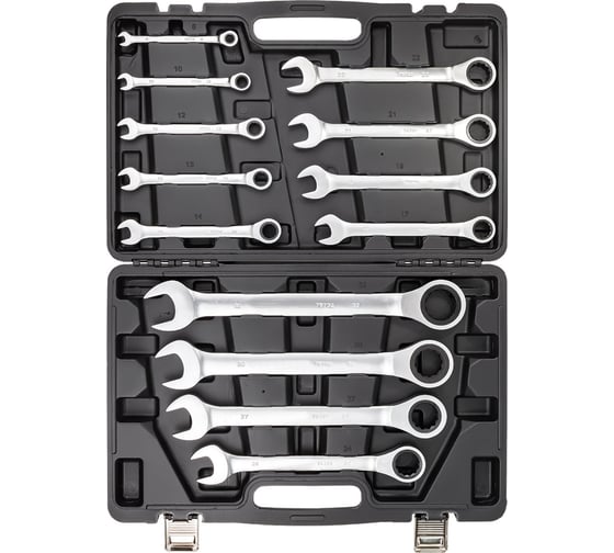 Набор ключей комбинированных трещоточных Rockforce 13 предметов RF-10339(66503)